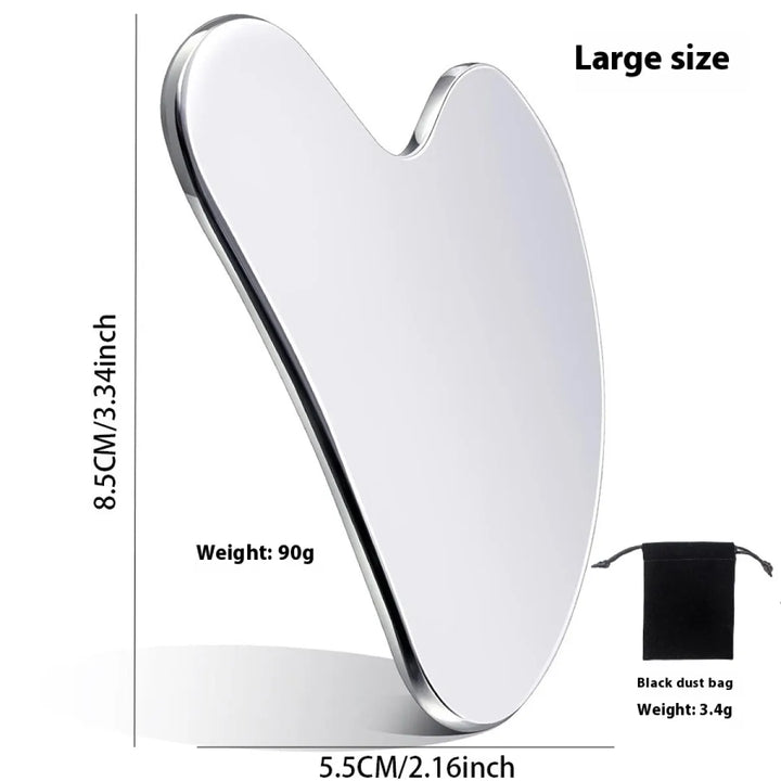 The Rose Gua Sha — Heart-Shaped Stainless Steel Ritual Tool