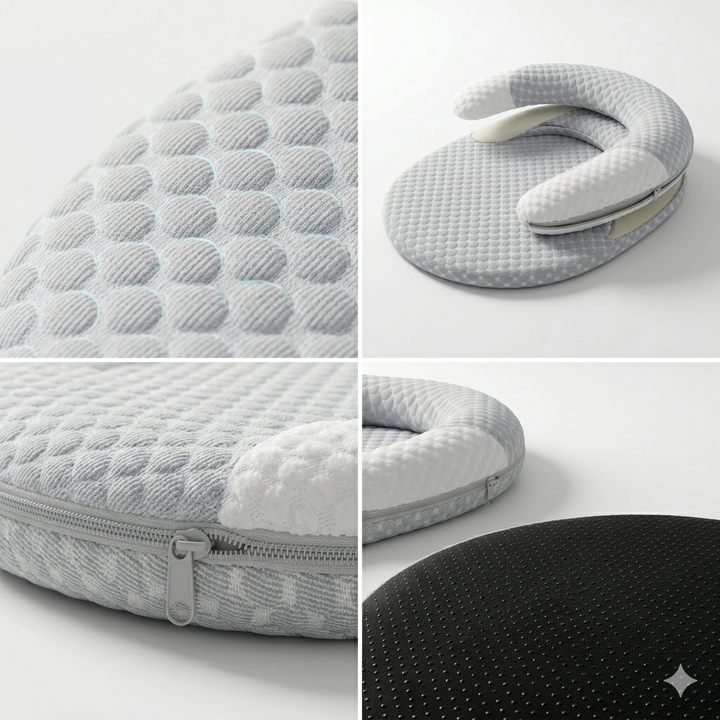 Frosty Nap Bed - Gray Ice Silk Cooling Mat